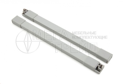 Рейлинг прямоугольный серый на 300мм для ящика СТАРТ SBR09/GR/300 (50) БОЯРД