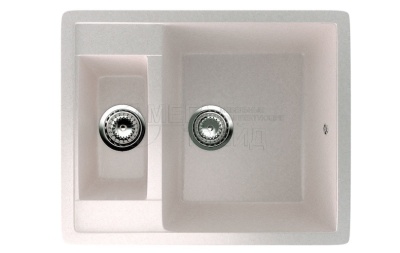 Каменная мойка ES-21-331 белый EcoStone