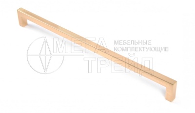 Мебельная ручка RS043MBSG.4/256 Матовое брашированное сатиновое золото 256мм