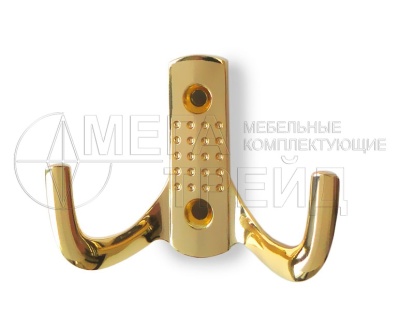 Мебельный крючок K204.08GP.6 (25) полированное золото БОЯРД
