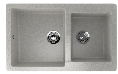 Каменная мойка ES-28-310 серый EcoStone