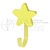 Крючок мебельный WM-STAR звезда, желтый GTV, 72185668-353e-11ea-95d4-00155dfd5100