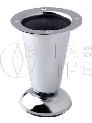 Мебельная опора кругл. регулир. h-=100мм хром N314CP.2 (100) БОЯРД
