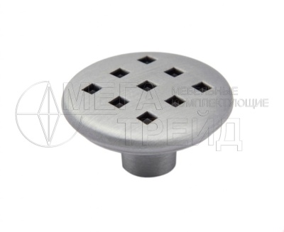 Мебельная ручка-кнопка RC017SC/DBL.4 матовый хром/черный матовый Боярд Мебельная ручка-кнопка RC017SC/DBL.4 матовый хром/черный матовый Боярд