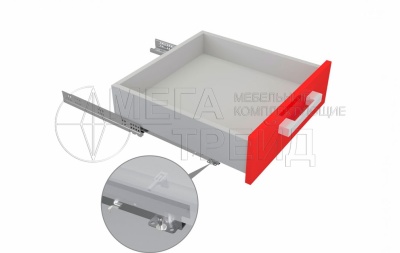 Направляющие скрытого монтажа с доводчиком неполные насадной монтаж 270мм DB8884Zn/270 (10) БОЯРД