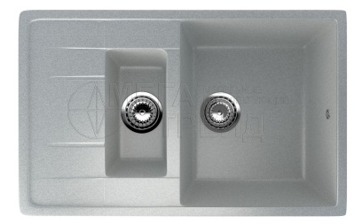 Каменная мойка ES-22-310 серый EcoStone