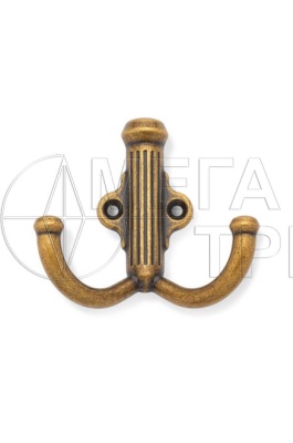 Мебельный крючок K251MAB.6 (12) Матовая старинная латунь БОЯРД Мебельный крючок K251MAB.6 (12) Матовая старинная латунь БОЯРД