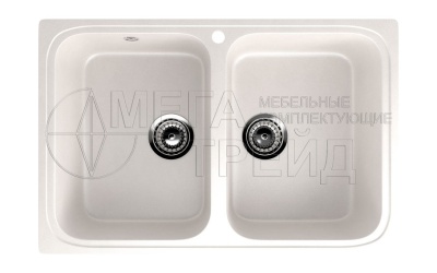 Каменная мойка ES-23-341 молочный EcoStone