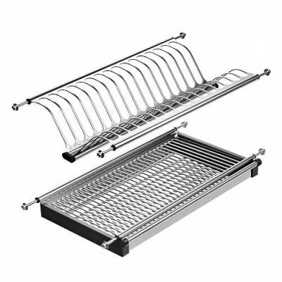 Посудосушитель с поддоном 460мм нерж сталь (LE500) OC-A0150-06