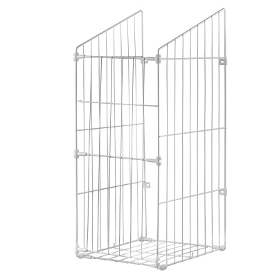 Корзина для белья откидная 50 (305х430х620), белая KO-KBL500G1-10