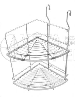 Двухъярусная навесная угловая полка SRK205/CP БОЯРД