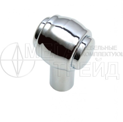 Мебельная ручка кнопка RC019CP.4 (50) хром полир. БОЯРД