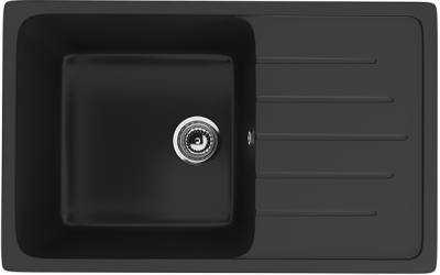 Каменная мойка ES-19-344 ультра черный EcoStone