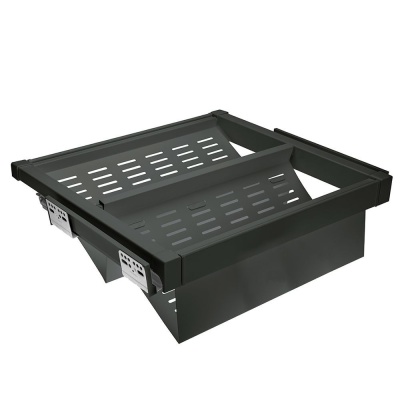 Полка д/обуви перф. с довод. полного выдв графит WG-POBUWM90-60