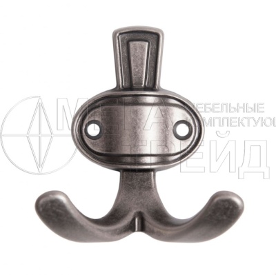 Мебельный крючок K211BAZ.2 черн.старин.цинк БОЯРД