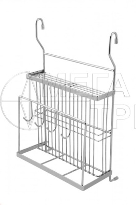 Навесная полка для ножей и досок SRK503/CP (250*158*389) БОЯРД