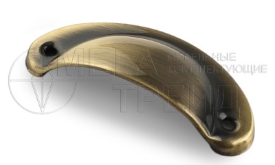 Мебельная ручка RS092AB.15/64 (50) старин.латунь 64мм БОЯРД
