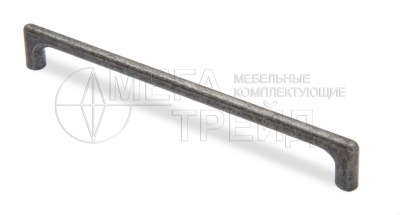 Мебельная ручка RS290BAF.4/192 (25) БОЯРД Чернёное античное железо 192мм Мебельная ручка RS290BAF.4/192 (25) БОЯРД Чернёное античное железо 192мм