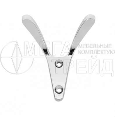 Мебельный крючок K212CP.2 (25) хром полиров. БОЯРД
