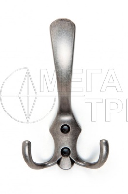 Мебельный крючок K302BAZ.2 (25) Чернёный старинный цинк БОЯРД Мебельный крючок K302BAZ.2 (25) Чернёный старинный цинк БОЯРД