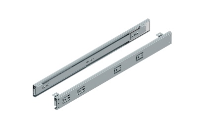 WH02.2176.01.062 Направляющая шариковая L 500 с креплениями для корзины SIMPLA металл оцинк белый