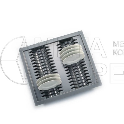 Пластиковый вкладыш д/тарелок шк.60 серый