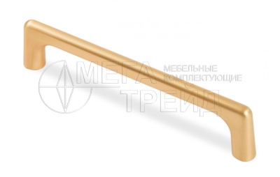 Мебельная ручка RS290MBSG.4/128 (25) Матовое брашированное сатиновое золото 128мм БОЯРД