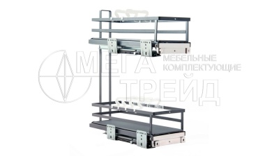 Бутылочница 200мм с доводчиком правая плоский прут графит KR05/1/3/200/R/GRPH БОЯРД