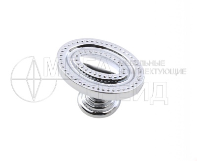 Мебельная ручка-кнопка AURORA RC445CP.4 (50) БОЯРД