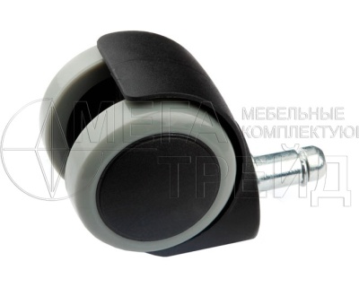 Мебельное колесо, d=50мм., крепление штифт d=10мм. N108BL/GR.5 (40) БОЯРД