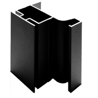 Черный матовый анодированный L-образный вертикальный профиль  (4,7м) арт.209932-044