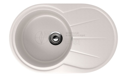 Каменная мойка ES-31-331 белый EcoStone