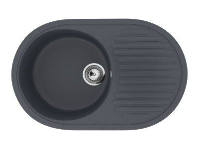 Каменная мойка ES-16-343 антрацит EcoStone