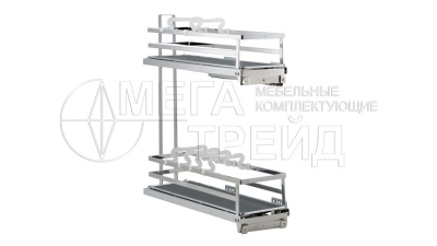 Бутылочница 200мм с доводчиком левая плоский прут FLORA KR05/1/3/200/L