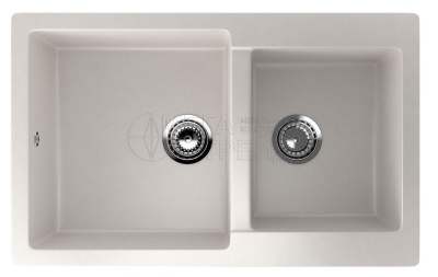 Каменная мойка ES-28-341 молочный EcoStone