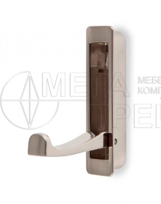 Мебельный крючок K100BSN.12 (40) Атласный никель БОЯРД