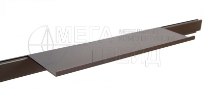 Полка TECHNO прямая AL (21*350*130)  SRK121/TFL тефлон БОЯРД