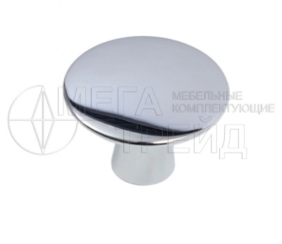 Ручка меб. кнопка RC035CP.4 БОЯРД (Ручка C0340)