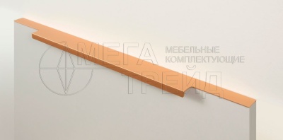 Ручка торцевая RT109SG.1/000/450 (20) сатиновое золото 450мм