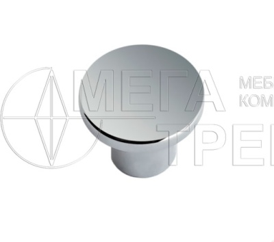 Мебельная ручка кнопка RC042CP.4 хром полированный БОЯРД
