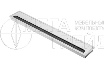 Пропуск для кабеля Merida 80х500, алюминий GTV