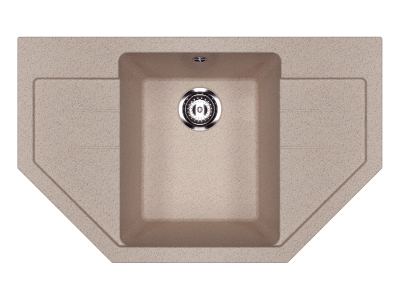 Каменная мойка ES-24-302 песочный EcoStone