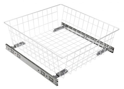 Корзина выдвижная 60III (485х555х150), в модуль 600 мм, белая, h-35 KO-SRH35150-60-10 GTV