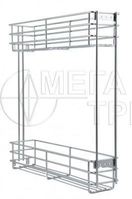 Бутылочница Bellissimo KR08/1/3/150/L 150мм правая с доводчиком BOYARD Бутылочница Bellissimo KR08/1/3/150/L 150мм правая с доводчиком BOYARD