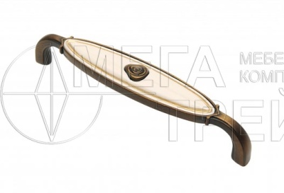 Мебельная ручка RS111BAB.4/128/W БОЯРД