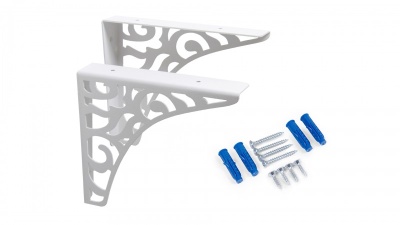 Полкодержатель VINTAGE P300W.4 белый Боярд