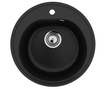 Каменная мойка ES-11-344 ультра черный EcoStone