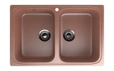 Каменная мойка ES-23-307 терракотовый EcoStone