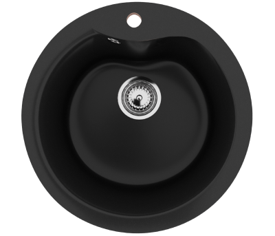 Каменная мойка ES-12-344 ультра черный EcoStone