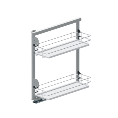 WE30.0027.08.374 MAXIMA EVO Карго мини боковое левое 150 металл хром/пластмасса белая